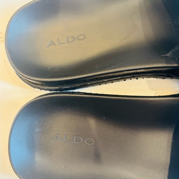 Aldo Black Slide Sandals Men’s Mint Condition size 10 - Picture 4 of 6